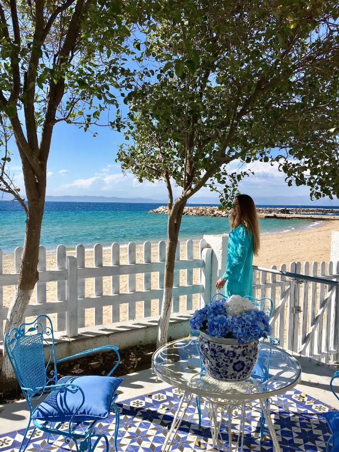 Byblos Mare-The Exclusive Beach Front Villa Skala Sotiros Ngoại thất bức ảnh
